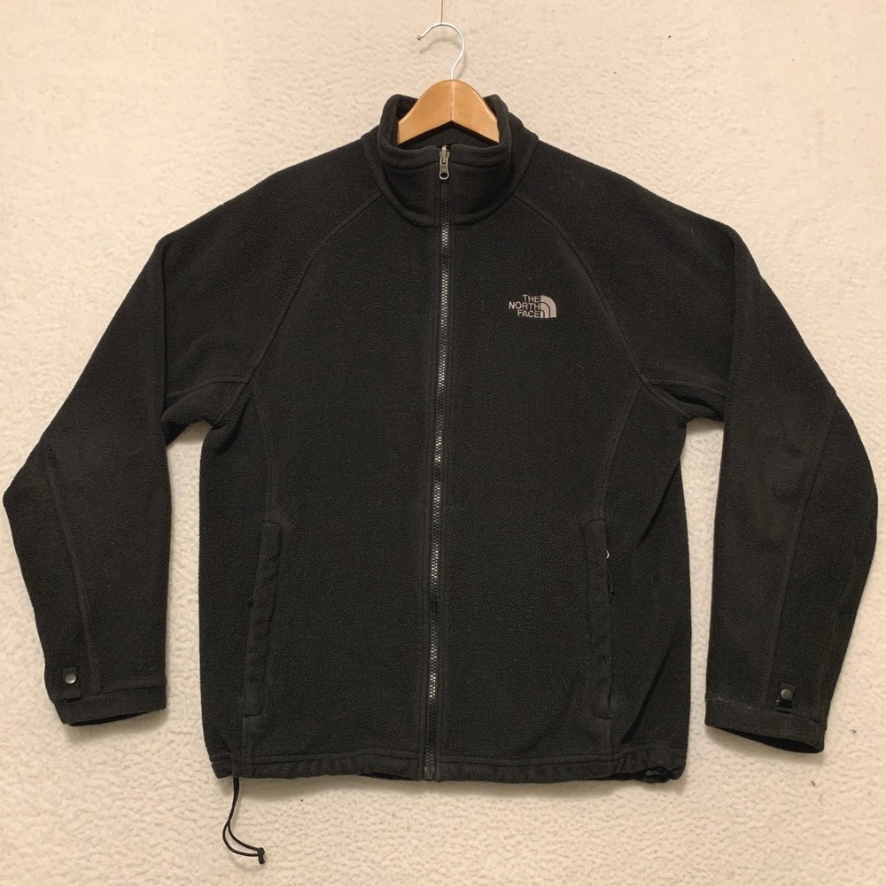 The North Face Full Zip Fleece Jacket Mens Medium AY3D Mockneck Black